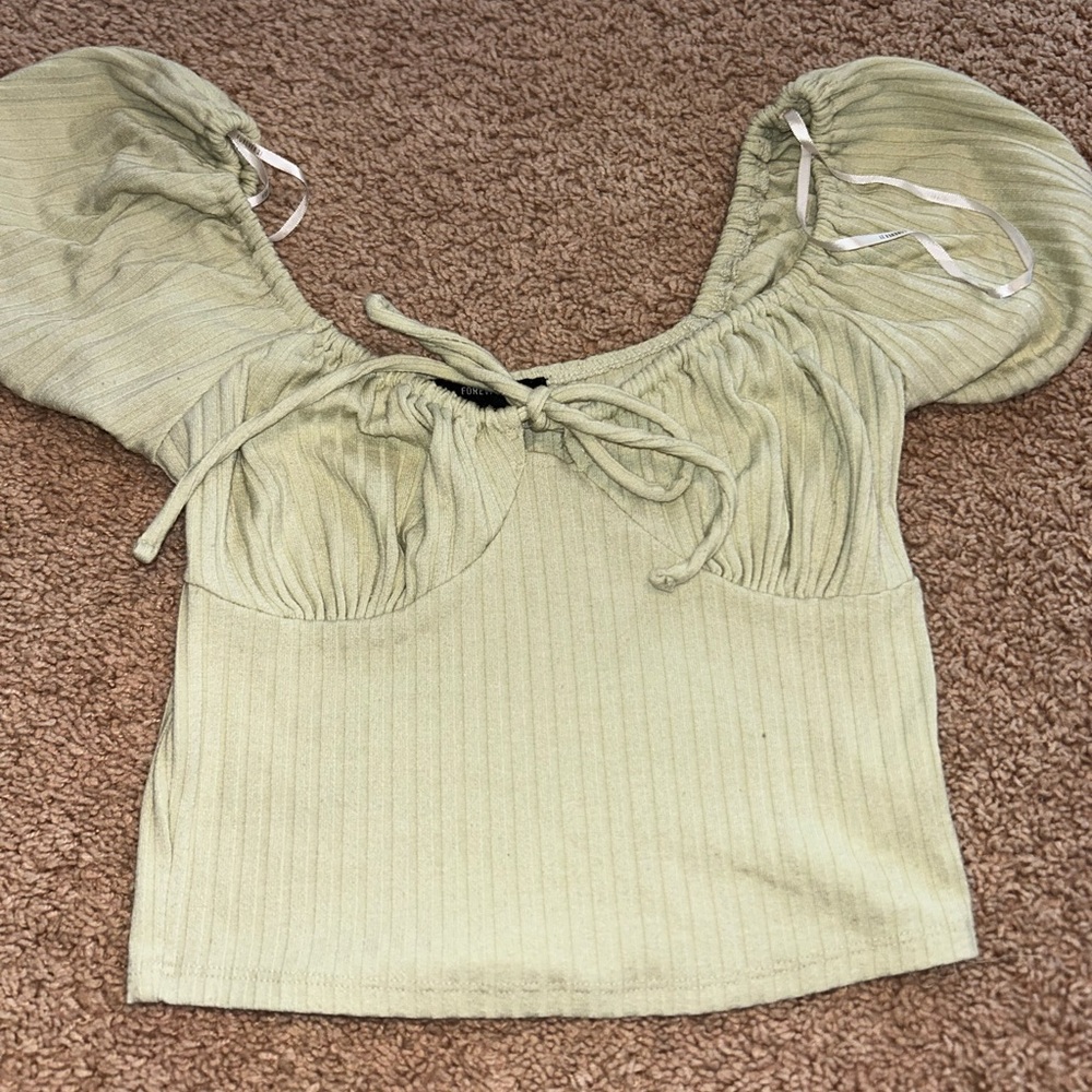 Green crop top from Forever 21 size medium